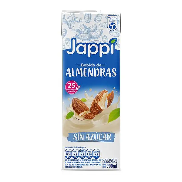 BEBIDA SIN AZUCAR ALMENDRAS JAPPI*900M