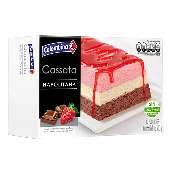 HELADO CASATA NAPOLITANA COLOMBINA * 500G