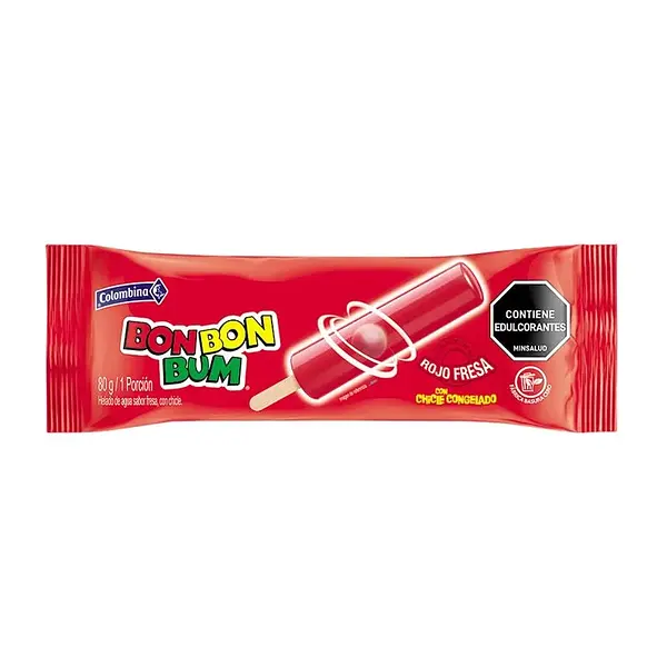 HELADO ROJO FRESA BONBONBUM*80G