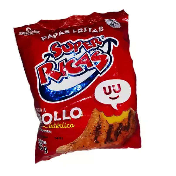 SNACK PAPA POLLO SUPER RICAS * 25 GMS