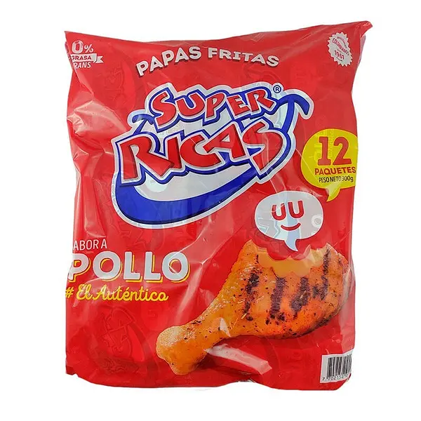 SNACK PAPA POLLO SUPER RICAS*12U