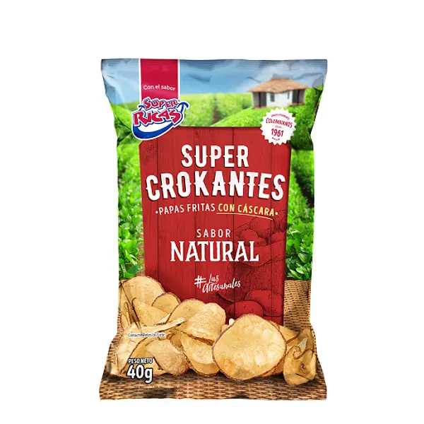 SNACK PAPA CROKANTE NATURAL SUPER*40G