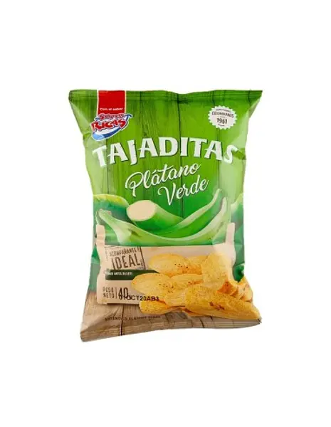SNACK PLATANO VERDE SUPER RICAS *40GR