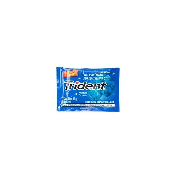 CHICLE MENTA TRIDENT *3U
