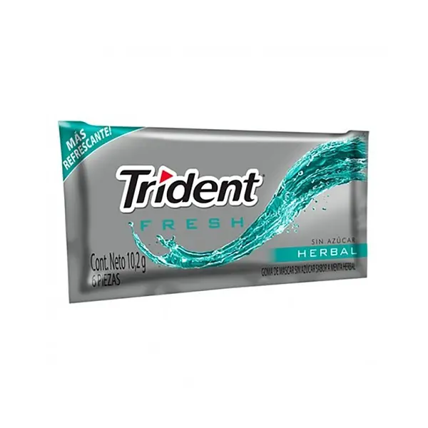 CHICLE HERBAL TRIDENT *6U