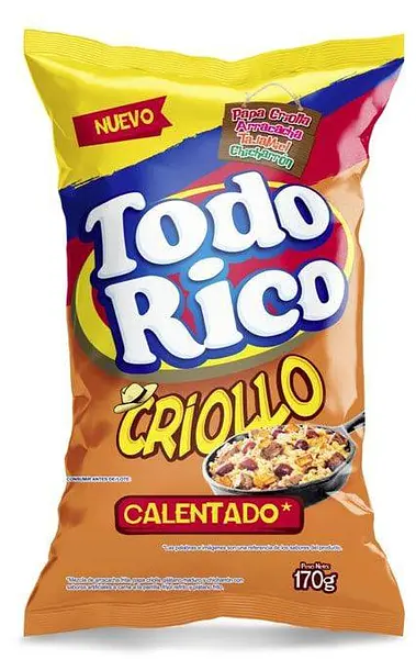 SNACK PAPA CRIOLLO RODO RICO*170G