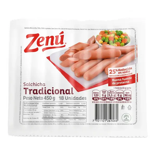 SALCHICHA ZENU *18U