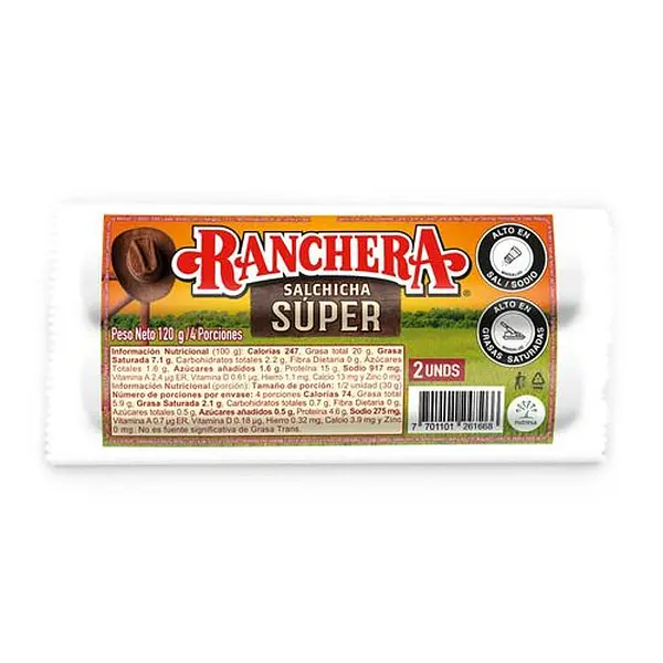 SALCHICHA SUPER RANCHERA *2U
