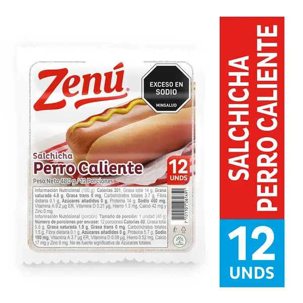 SALCHICHA PERRO ZENU *12U