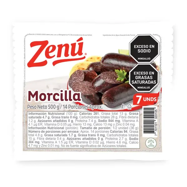 MORCILLA ZENU * 500G