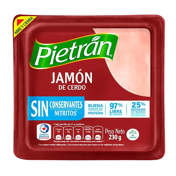 JAMON CERDO PREMIUM PIETRAN*230G