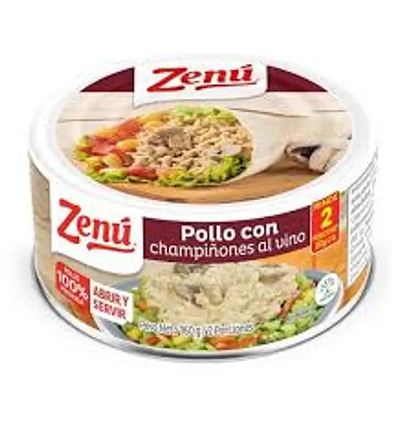POLLO CHAMPIÑONES VINO ZENU*160GR