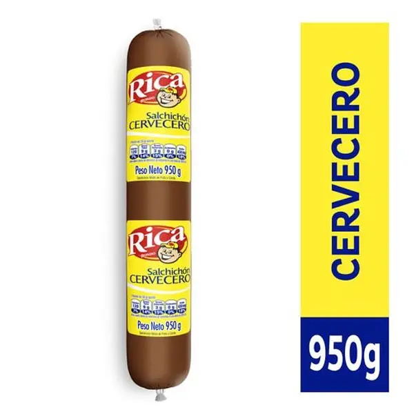 SALCHICHON CERVECERO RICA*950G