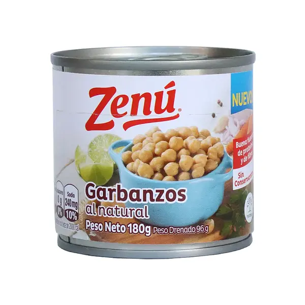 GARBANZO NATURAL ZENU*180G