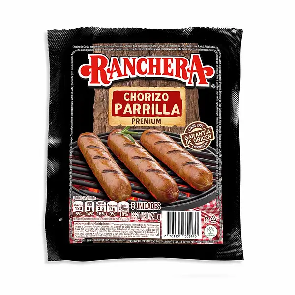 CHORIZO RANCHERA PARRILLA * 240G