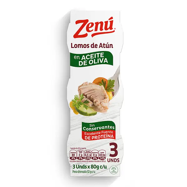 ATUN LOMITO OLIVA ZENU*3U* 80G