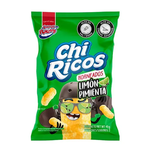 SNACK CHIRICOS LIMON SUPER RICAS*45GR