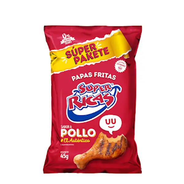 SNACK PAPA POLLO SUPER RICAS *45GR