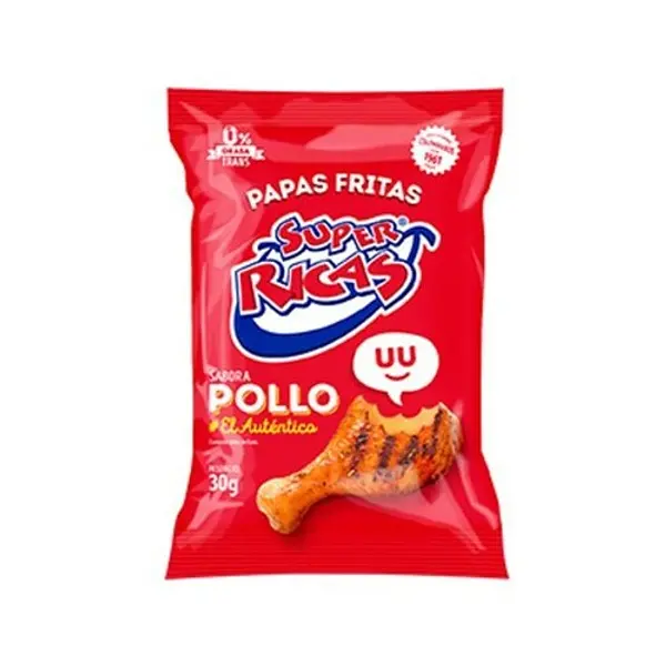 SNACK PAPA POLLO SUPER RICAS*30GR