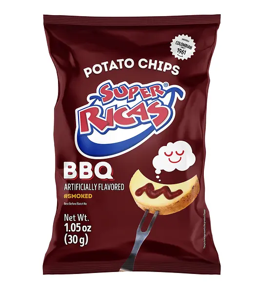 SNACK PAPA BAR BQ SUPER RICAS*30G