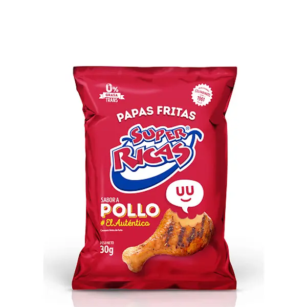 SNACK PAPA POLLO SUPER RICAS*30G