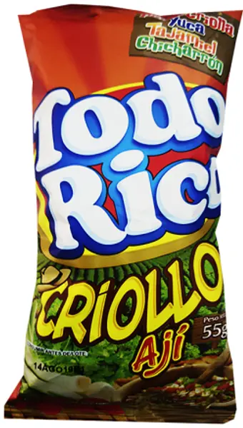 SNACK TODO RICO CRIOLLO AJI*55G