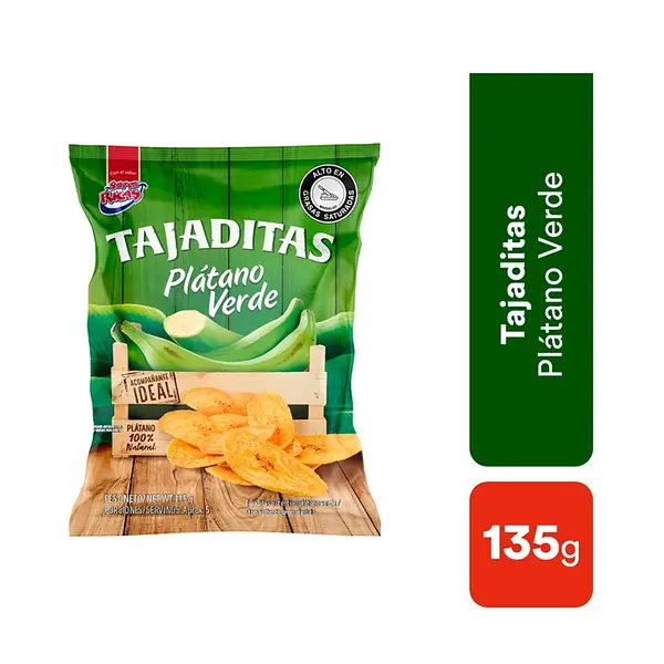 SNACK TAJADAS VERDES SUPER RICAS *135G