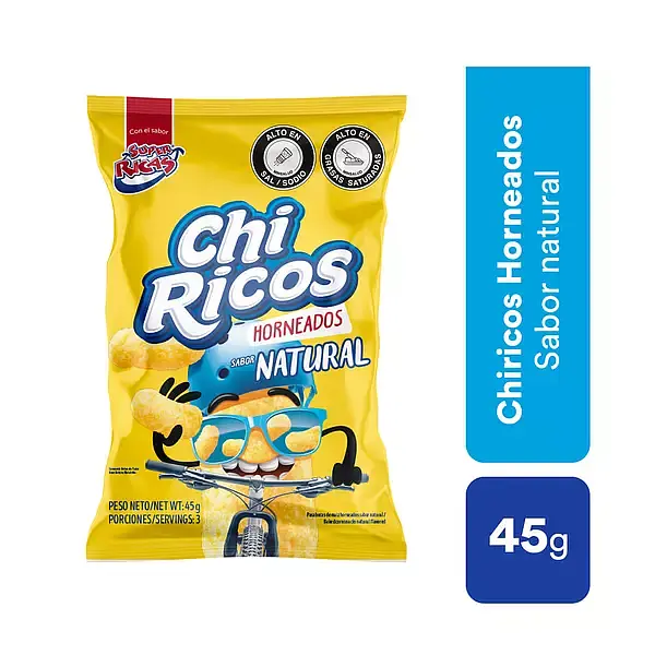 SNACK CHIRICOS NATURAL SUPER RICAS*45G