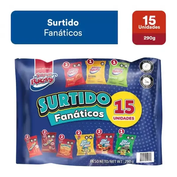 SNACK LONCHERA SUPER RICAS *15U