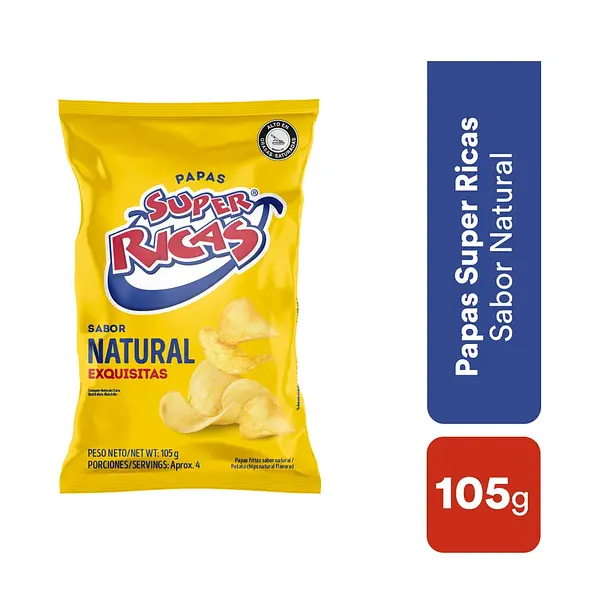 SNACK PAPA NATURAL SUPER RICAS *115GR