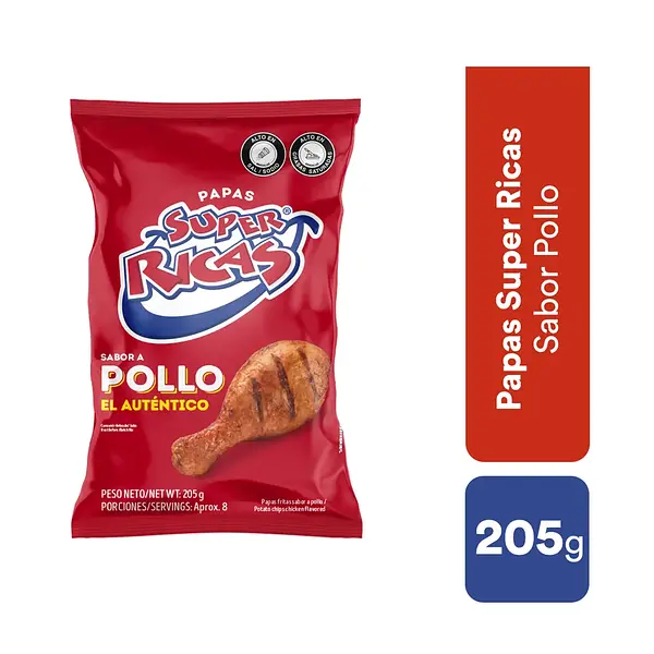 SNACK PAPA POLLO SUPER RICAS *205G