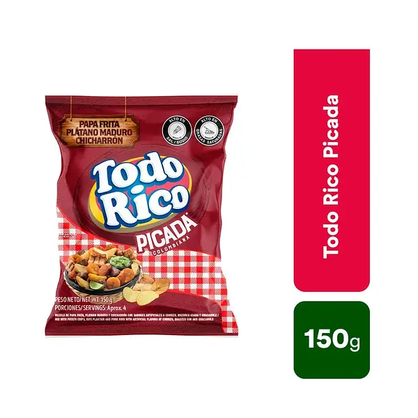 SNACK TODO RICO PICADA*150GR