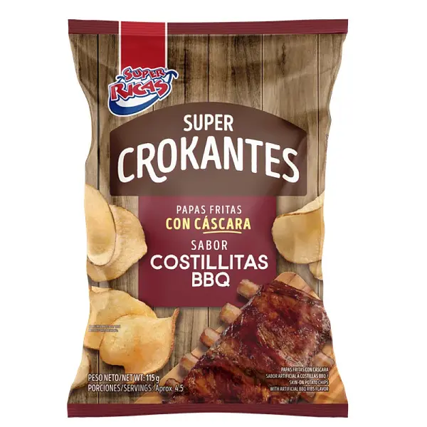 SNACK PAPA CROCANTE COSTILLA BBQ *115G