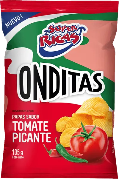 SNACK PAPAS TOMATE SUPER RICAS *105 GR