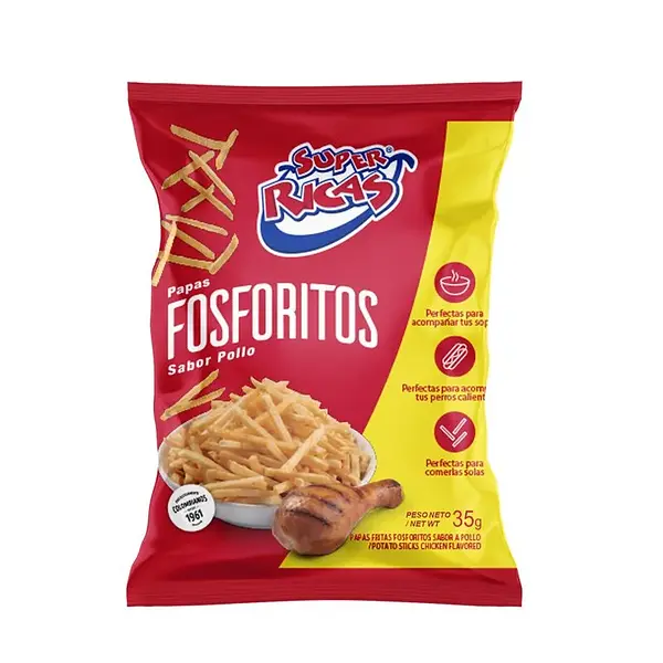 SNACK PAPAS FOSFORITO POLLO SUPER R *35G