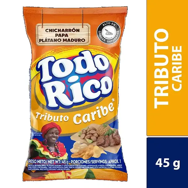 SNACK CARIBE TODO RICO *45 GR