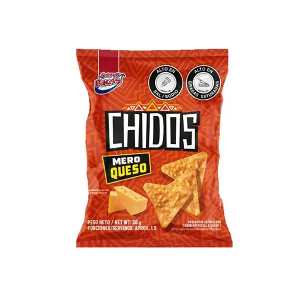SNACK CHIDOS QUESO SUPER RICAS *38GR