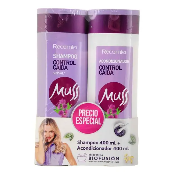 SHAMPOO + ACOND CONTROL MUSS * 400ML