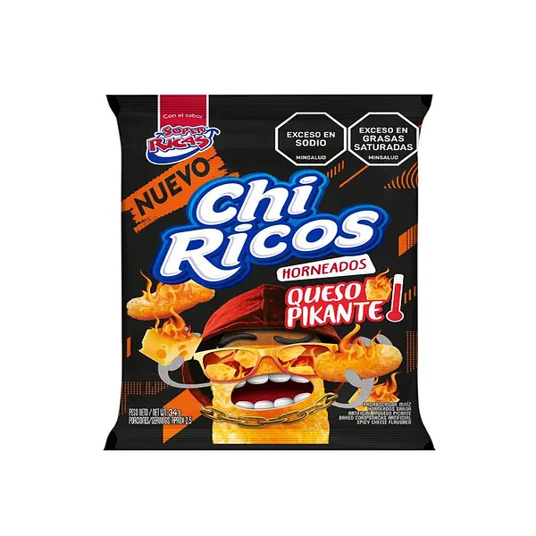 SNACK CHIRICOS PICANTEL SUPER RICAS*34G