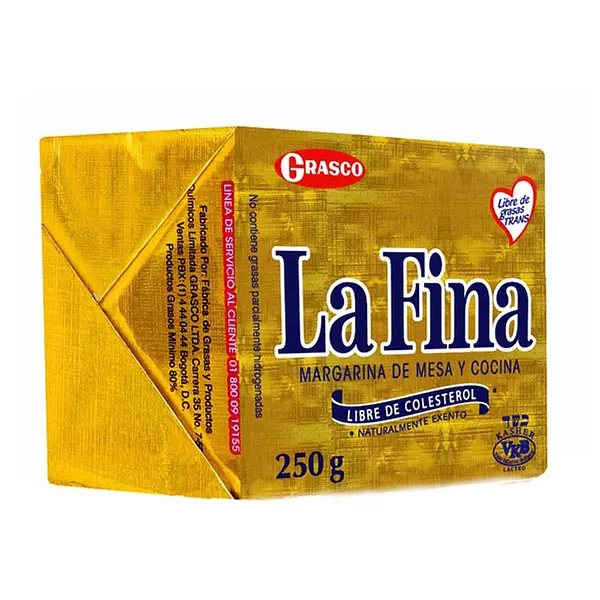 MARGARINA BARRA LA FINA*250GR