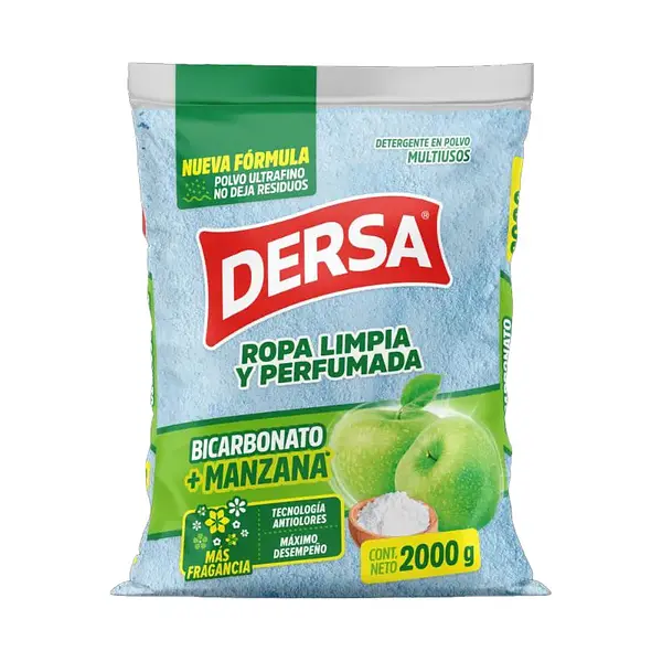 DETERGENTE POLVO MANZANA VERDE DERSA*2000G