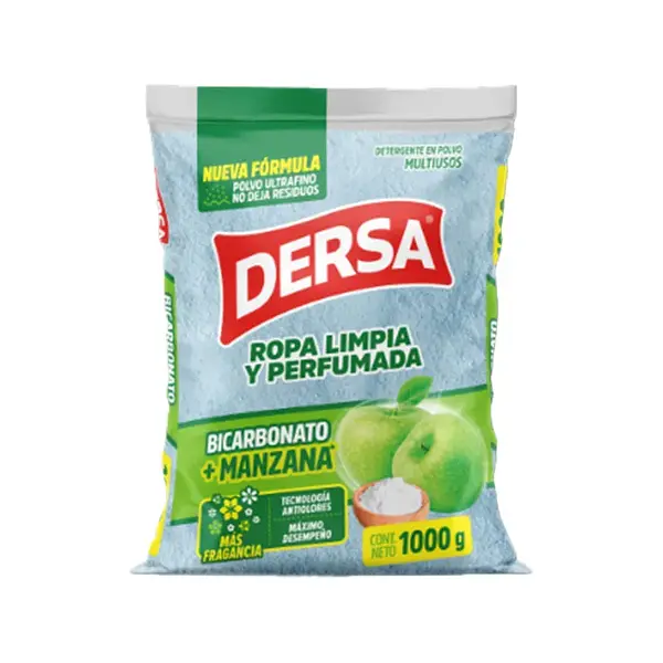 DETERGENTE POLVO MANZANA VERDE DERSA*1000G