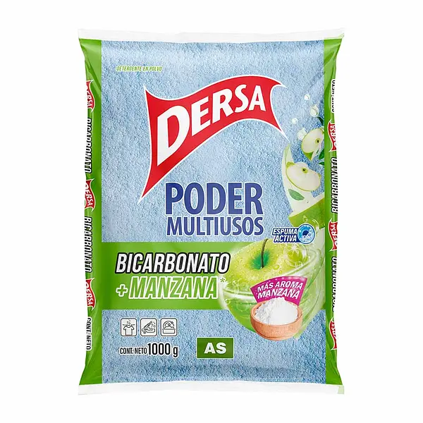 DETERGENTE POLVO MANZANA DERSA*1KG