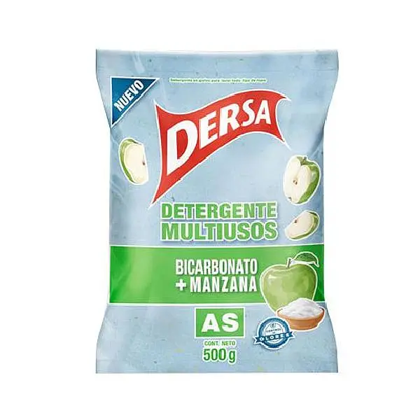 DETERGENTE POLVO MANZANA DERSA*500G