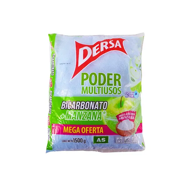 DETERGENTE POLVO BICARBONTO/MANZANA DERSA*1.5K