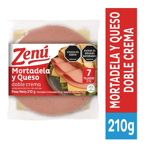 MORTADELA+QUESO ZENU*210G