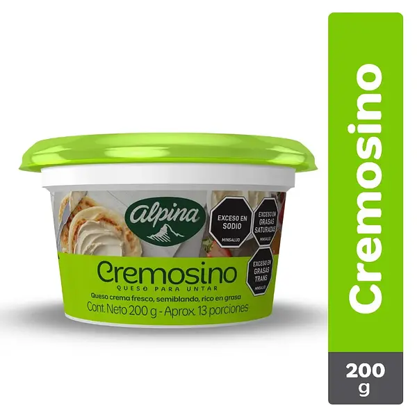 QUESO CREMA CREMOSINO ALPINA *200GR