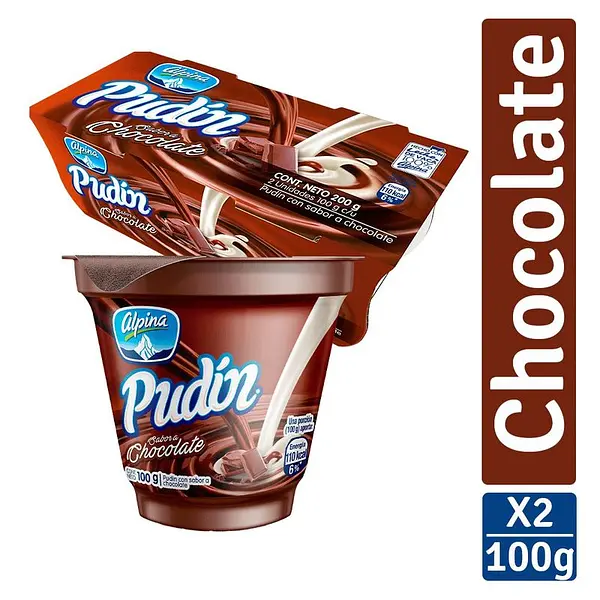 PUDIN CHOCOLATE ALPINA*200GR*2UND