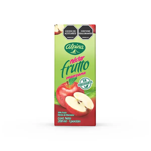 JUGO NECTAR MANZANA ALPINA FRUTTO *200ML