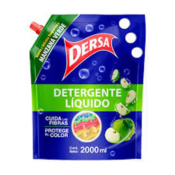 DETERGENTE LIQUIDO MANZANA DERSA*2000ML